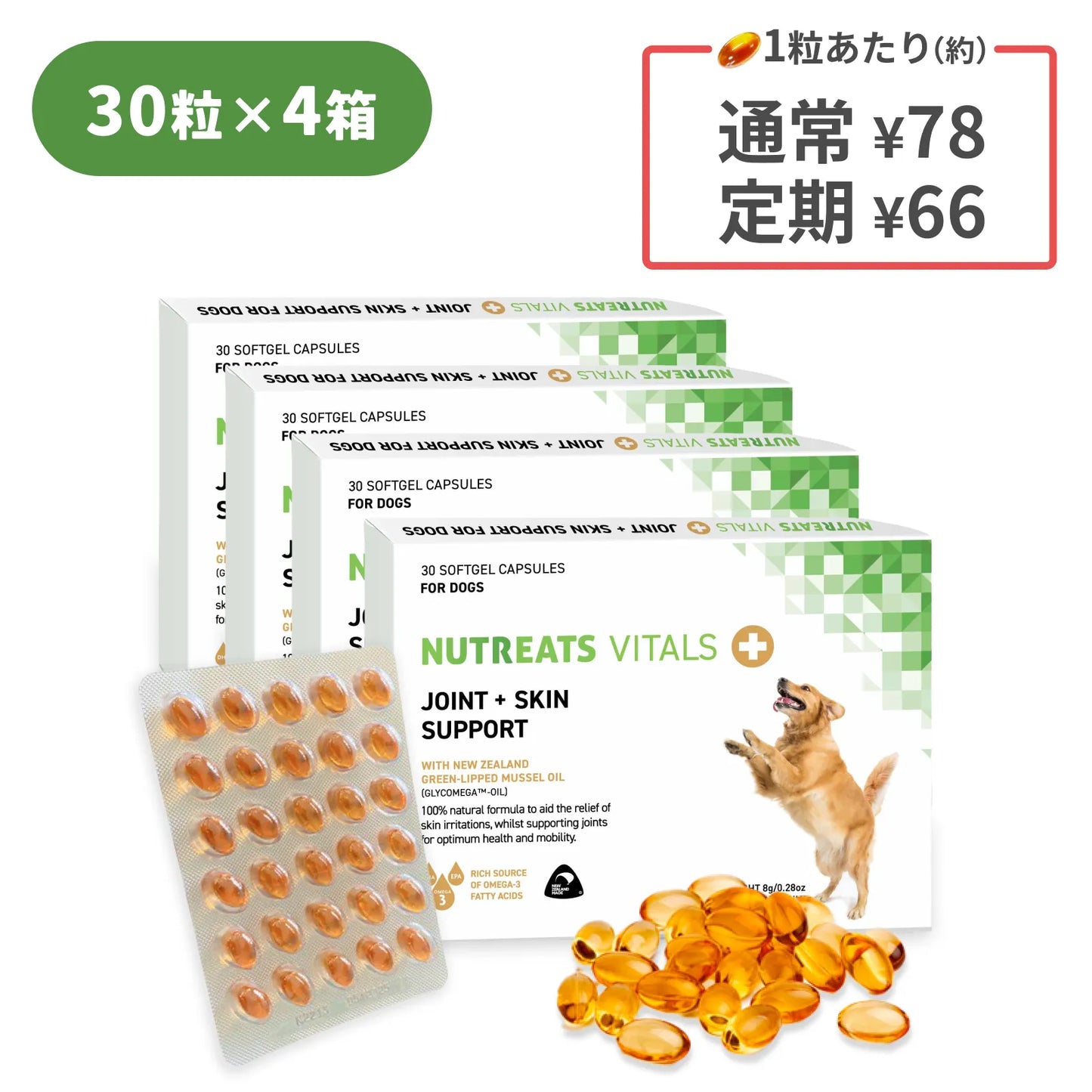 NUTREATS モエギイガイオイル 犬用サプリメント
